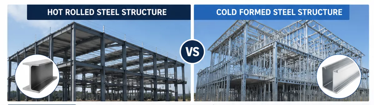 Hot Rolled vs Cold Formed Steel Structure
